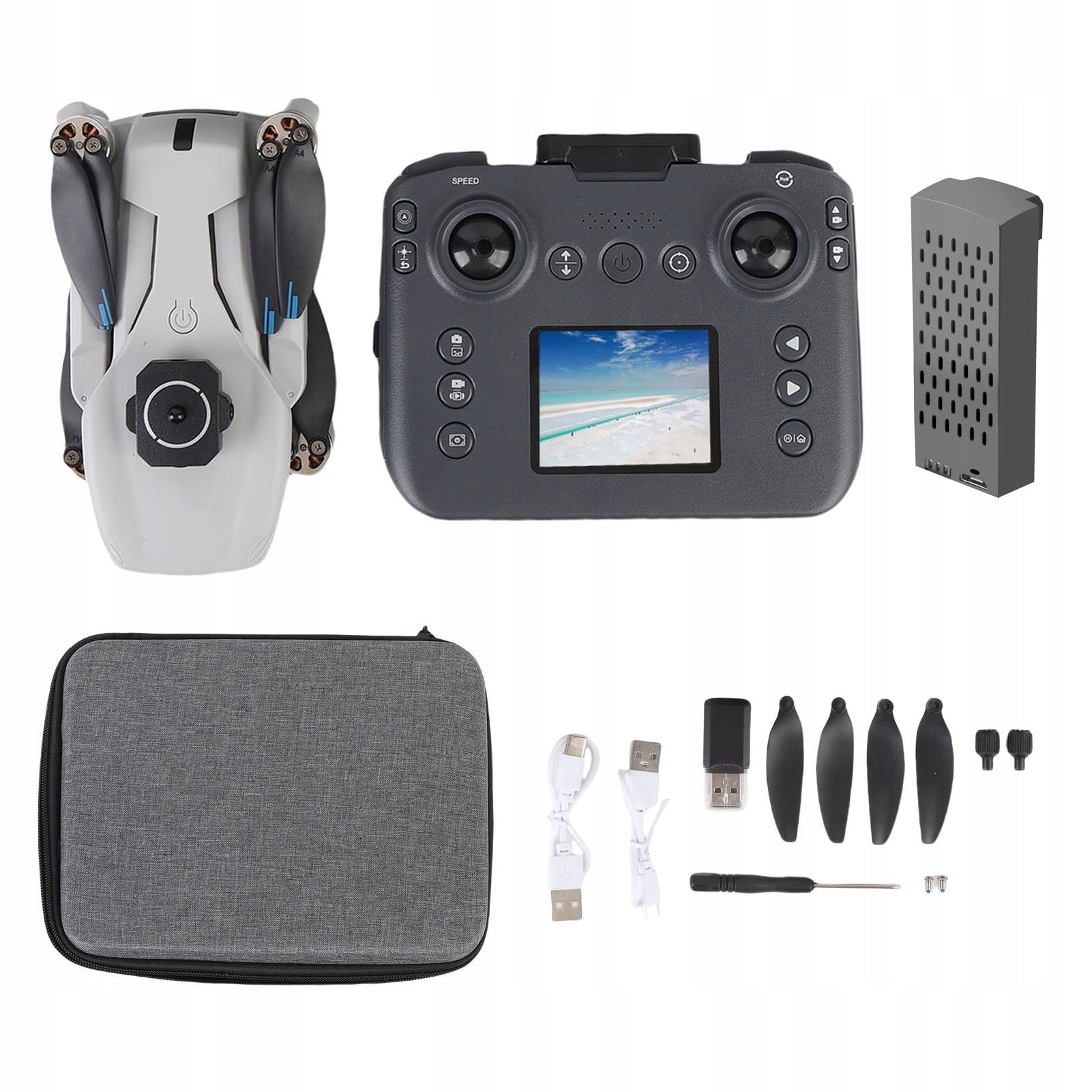 Folding Drone with Remote Control for WIFI Camera Anti Shake Brushless HH Model 8604CVEA