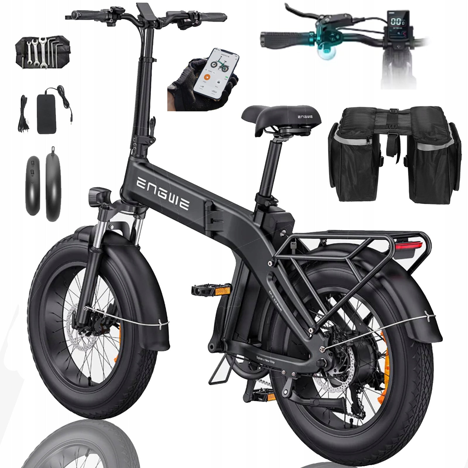 Folding Electric Bike ENGWE EP-2 3.0 Boost 250W 13.5AH 120km 20" APP