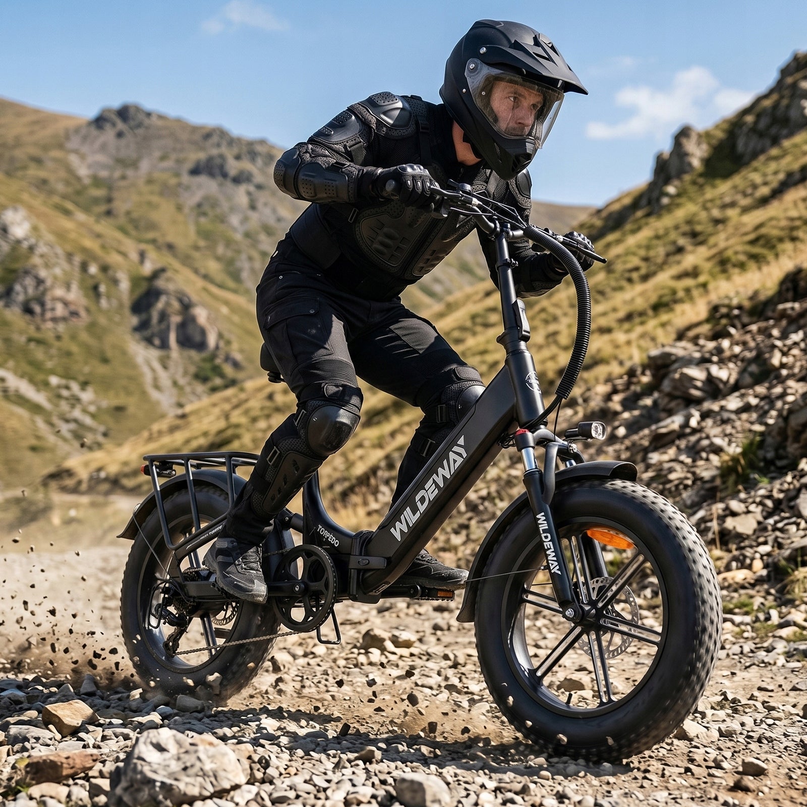 Folding Electric Bike WILDEWAY TORPEDO H20 250W 68NM 15AH 25km/h 100HP Model WILDEWAY TORPEDO 250W 48V 15AH 100KM Shimano-7S