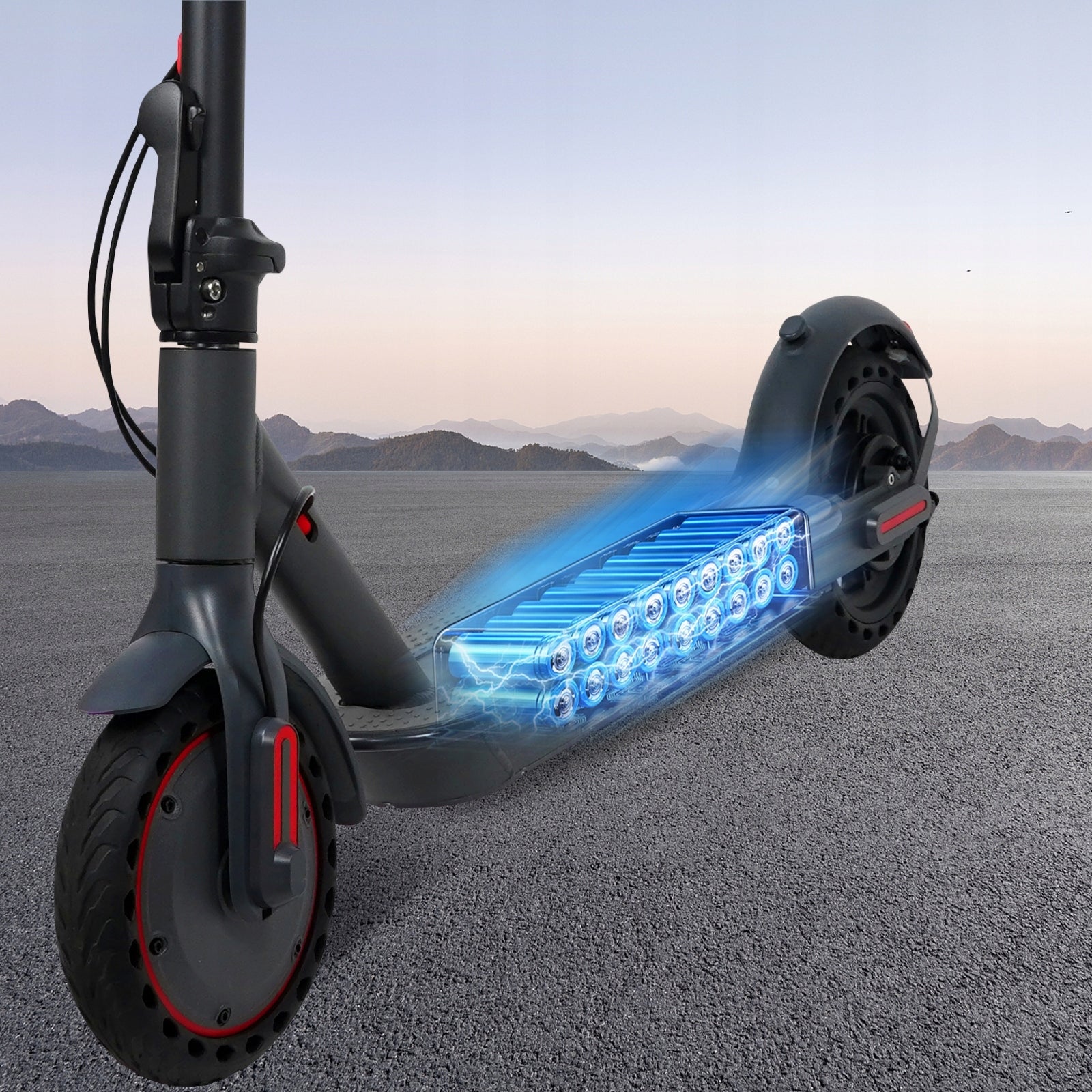 Folding Electric Scooter 350W 36V 35KM 8.5“ + APP Model EU-TX01