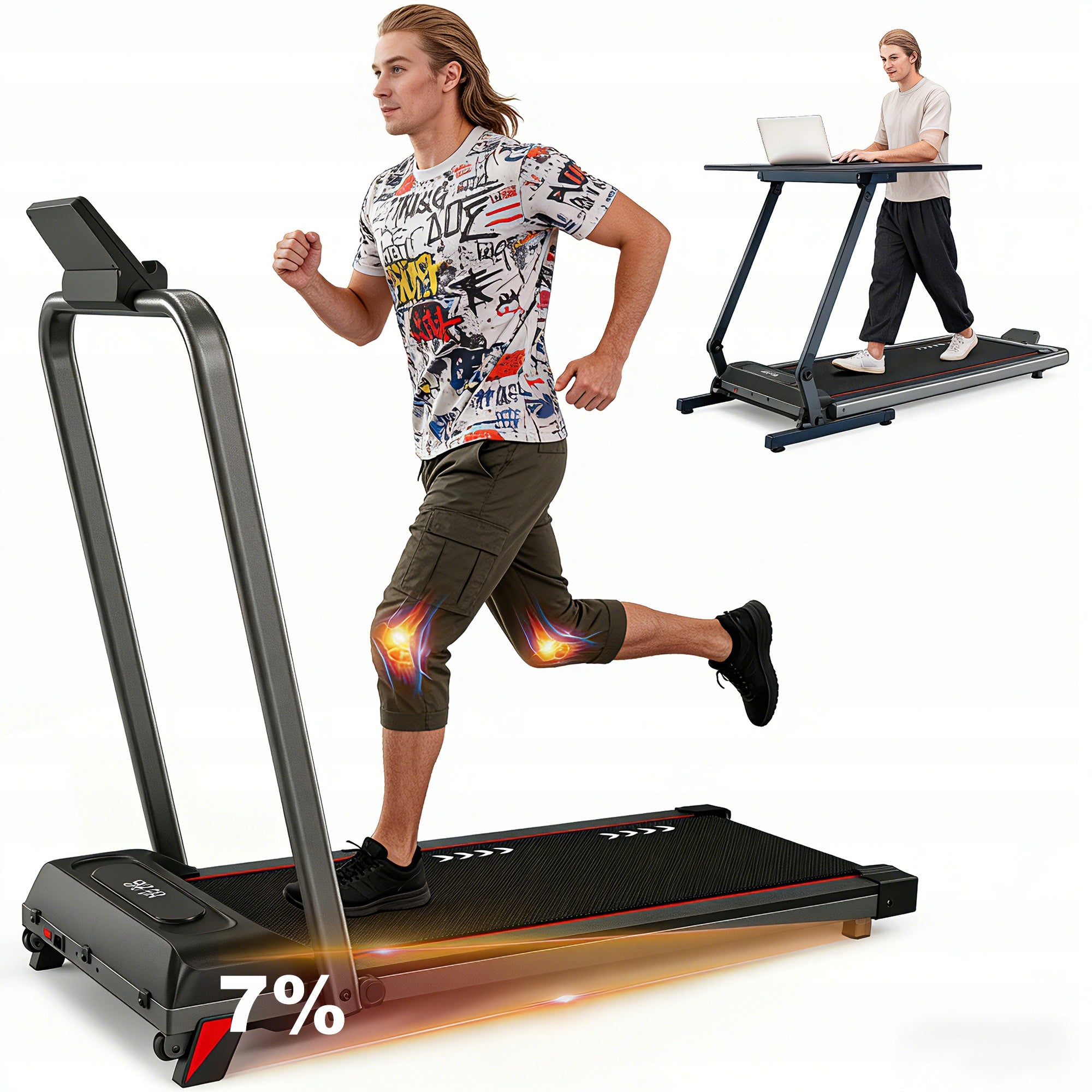 Folding Electric Treadmill 100kg 10km/h + Remote Control Manufacturer code P100 PRO