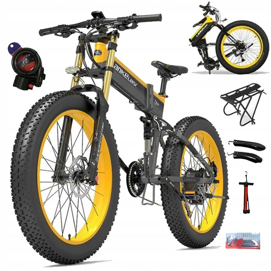 Folding Electric Vehicle LANKELEISI XT750PLUS 1000W 45KM/H 17.5ah 120HP