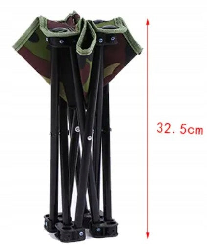 Folding Fishing Hiking Chair Folding 28cm + Navy Blue Cover Color blue