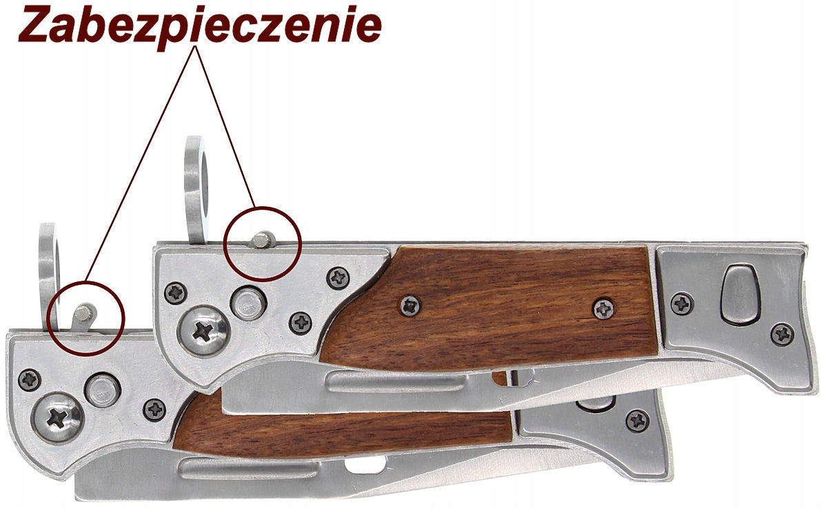 Folding Hunting Knife Spring Survival Tactical Bayonet AK 47 27cm Manufacturer code Nóż Składany Myśliwski Sprężynowy AK 47 27cm