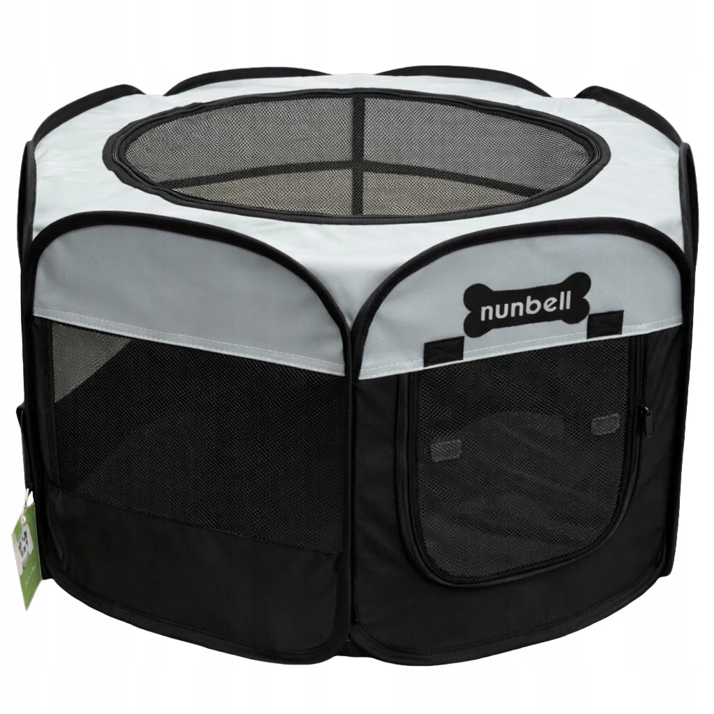 Folding Large Pet Tent Transport Playpen for Animals Blue Length 91 cm