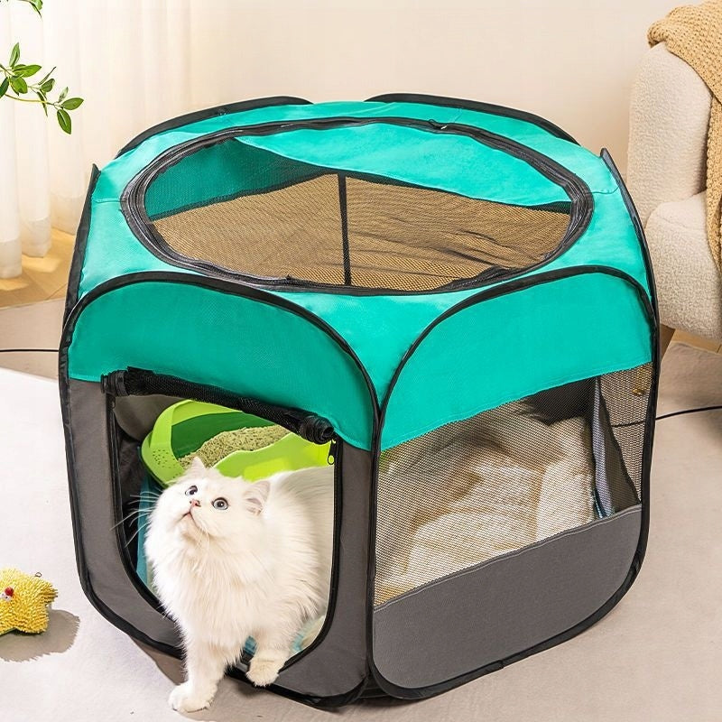 Folding Large Pet Tent Transport Playpen for Animals Blue Manufacturer code NB1830-10130