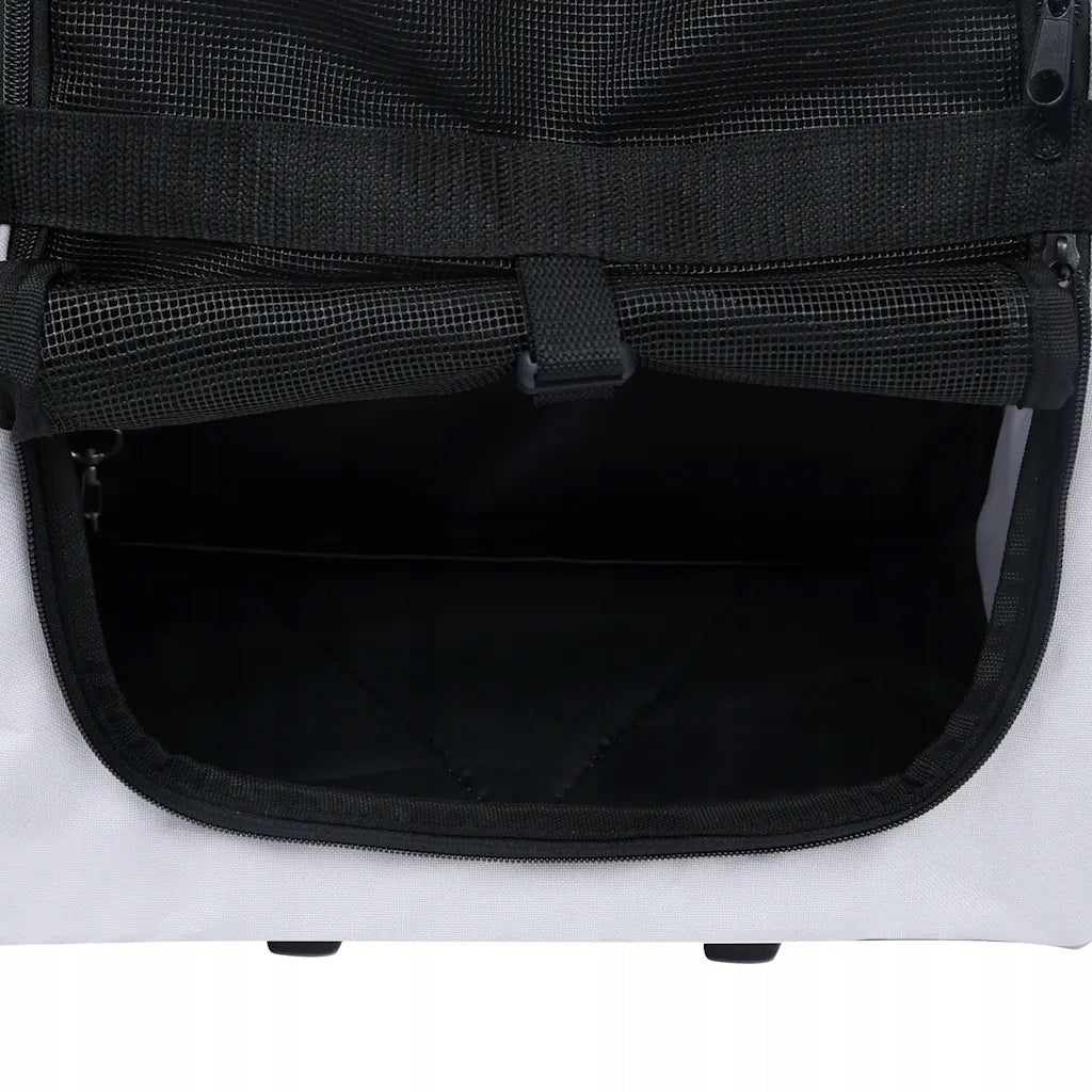 Folding Multi-Functional Pet Stroller, Grey Product height 55 cm