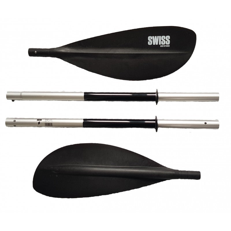 Folding Paddle SWISS Egalis 4-cz Straight Twisted 230 cm Reclining Kayak