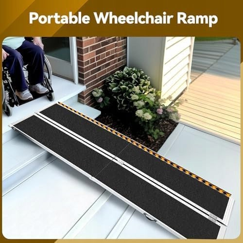 Folding Ramp Gardhom 244cm Aluminium 362kg Portable Wheelchair Manufacturer code Rampagardhomduza244cm