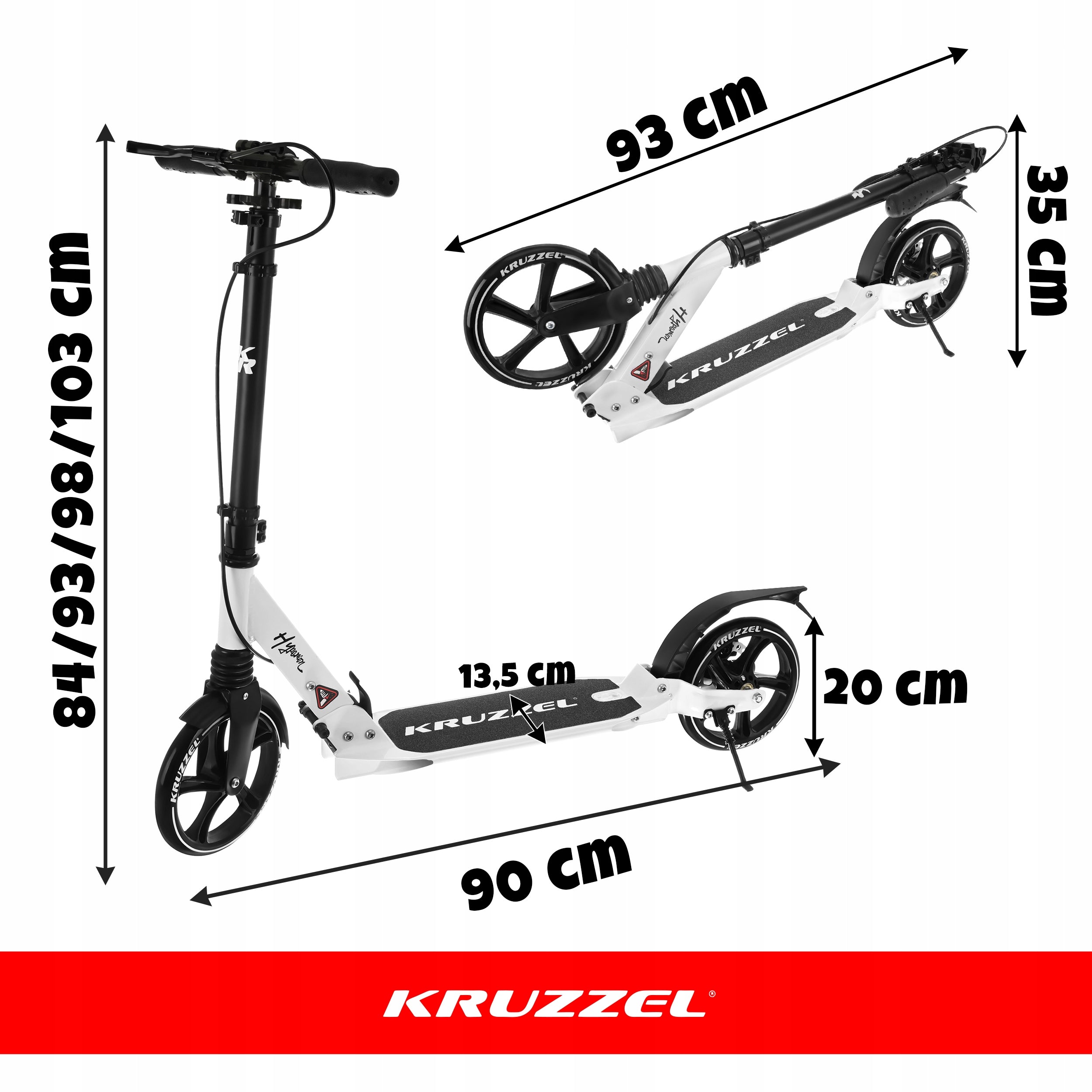 Folding Scooter for Children City Large Wheels 200 mm Shock Absorber Brake Kind two-wheeled