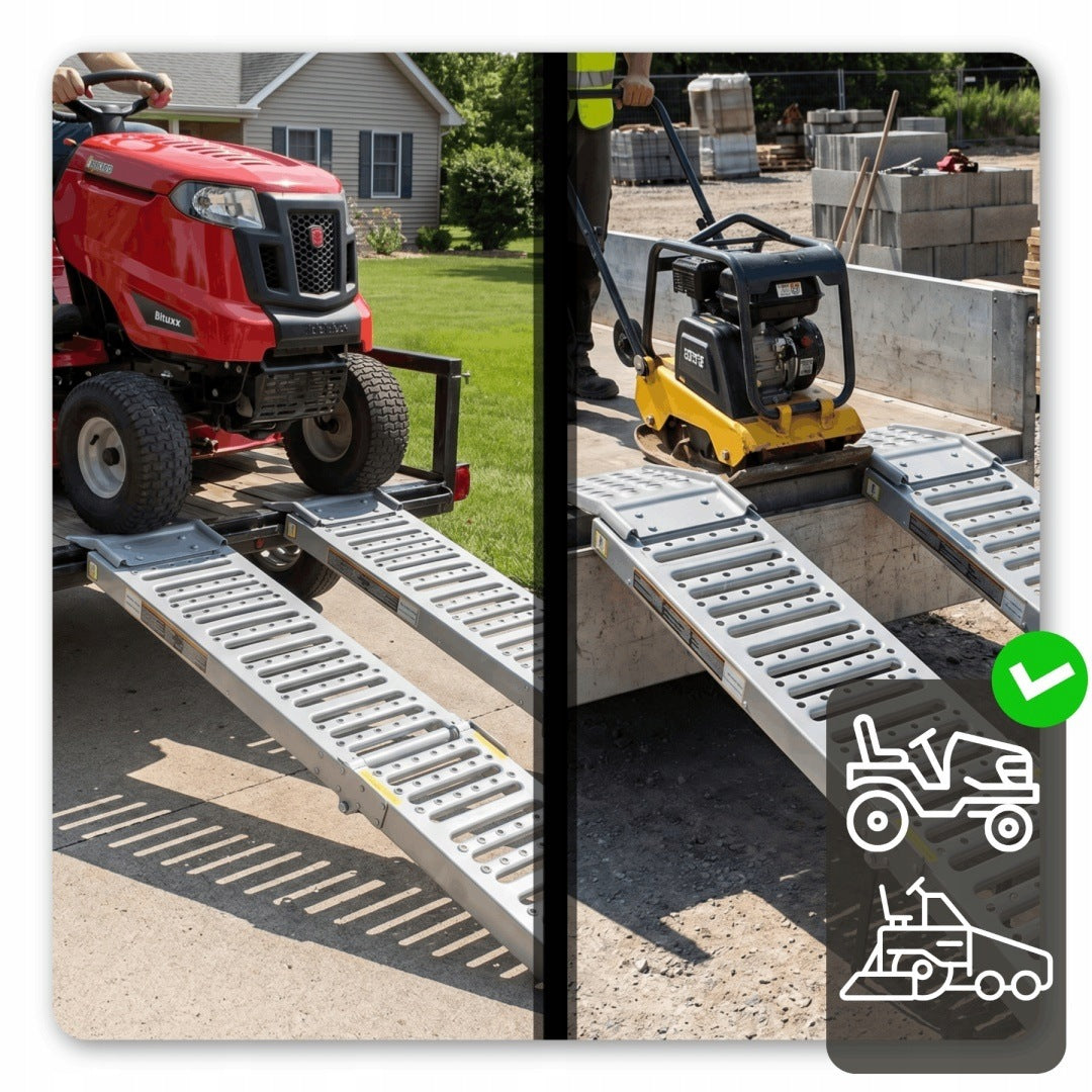 Folding Steel Overrun Ramps 200 cm 250 kg/pcs (1100 kg) set of ramps Brand Bituxx