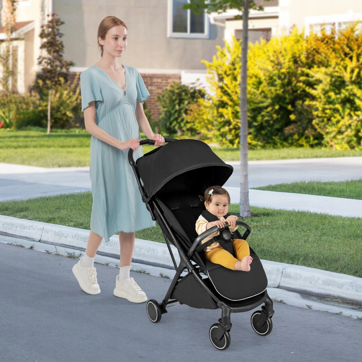 Folding Stroller Baby Stroller Color black