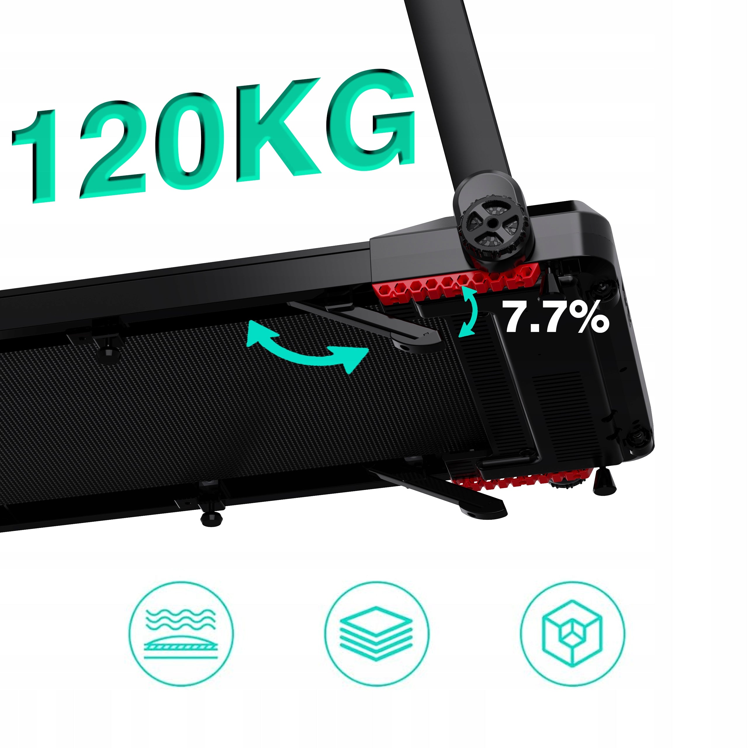 Folding Treadmill Home Electric Trainning Tilt Shock Absorption 12KM App/BT Model other
