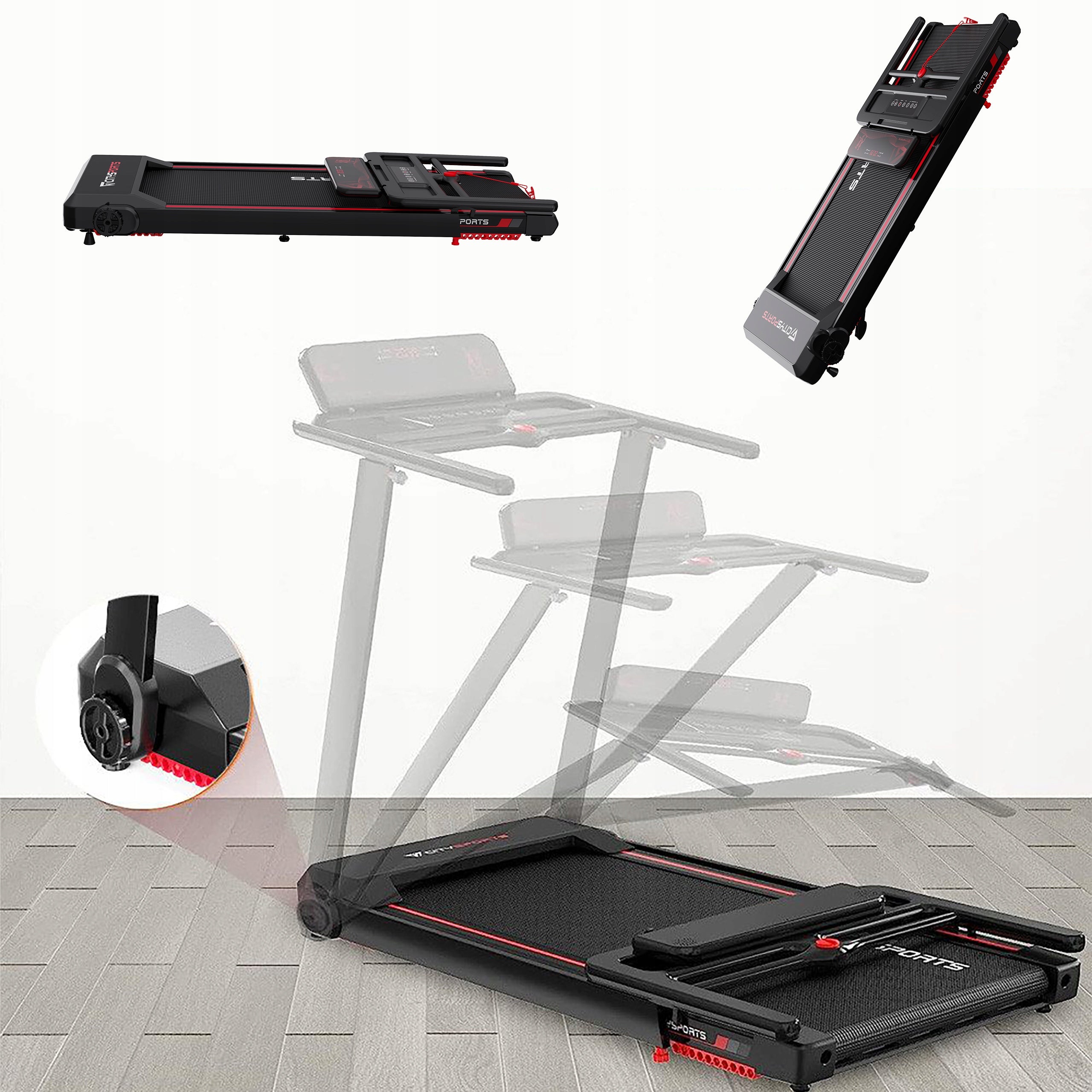 Folding Treadmill Home Electric Trainning Tilt Shock Absorption 12KM App/BT Packaging status original