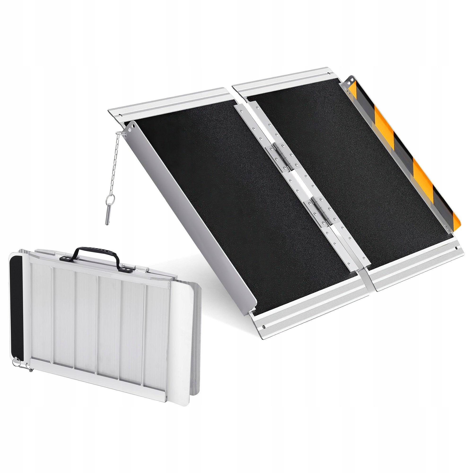 Folding Wheelchairs Ramp Non-Slip Surface Capacity 272 kg 120 x 74 x 5 cm