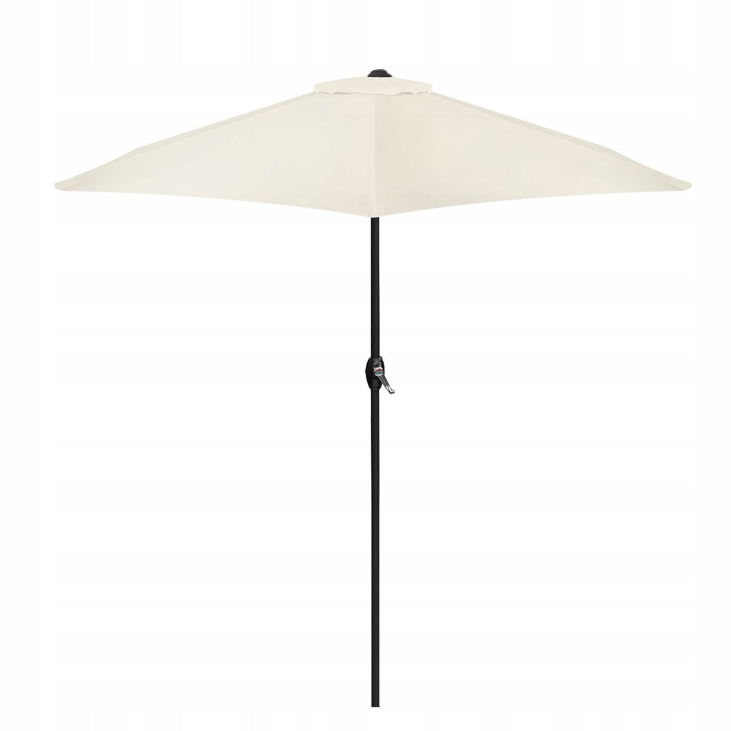 Folding balcony garden umbrella adjustable 210 cm beige