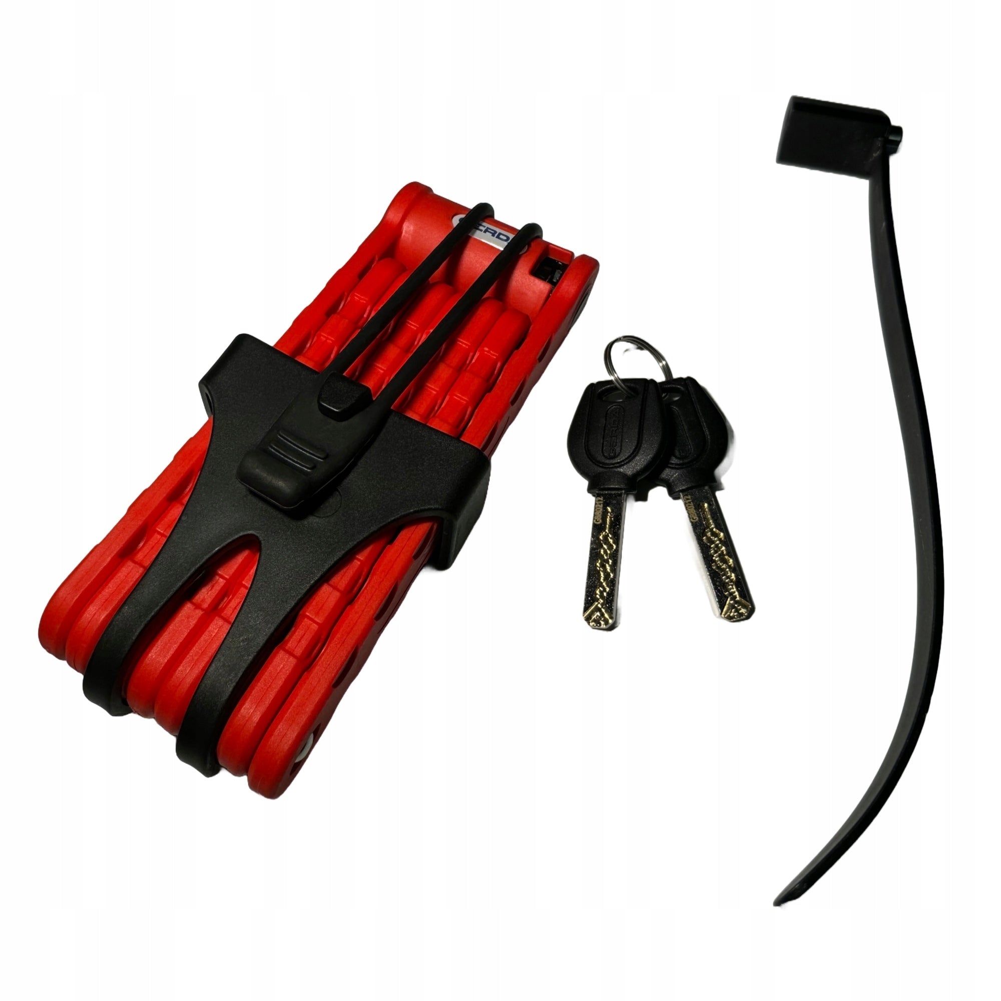 Folding bicycle lock GERDA FOLD LITE 950V Red Brand Gerda