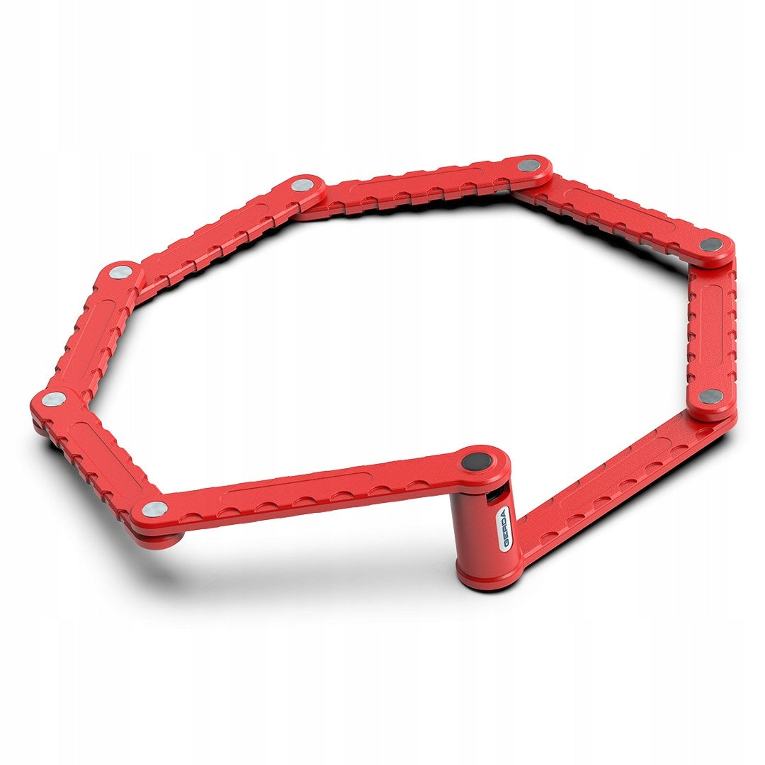 Folding bicycle lock GERDA FOLD LITE 950V Red