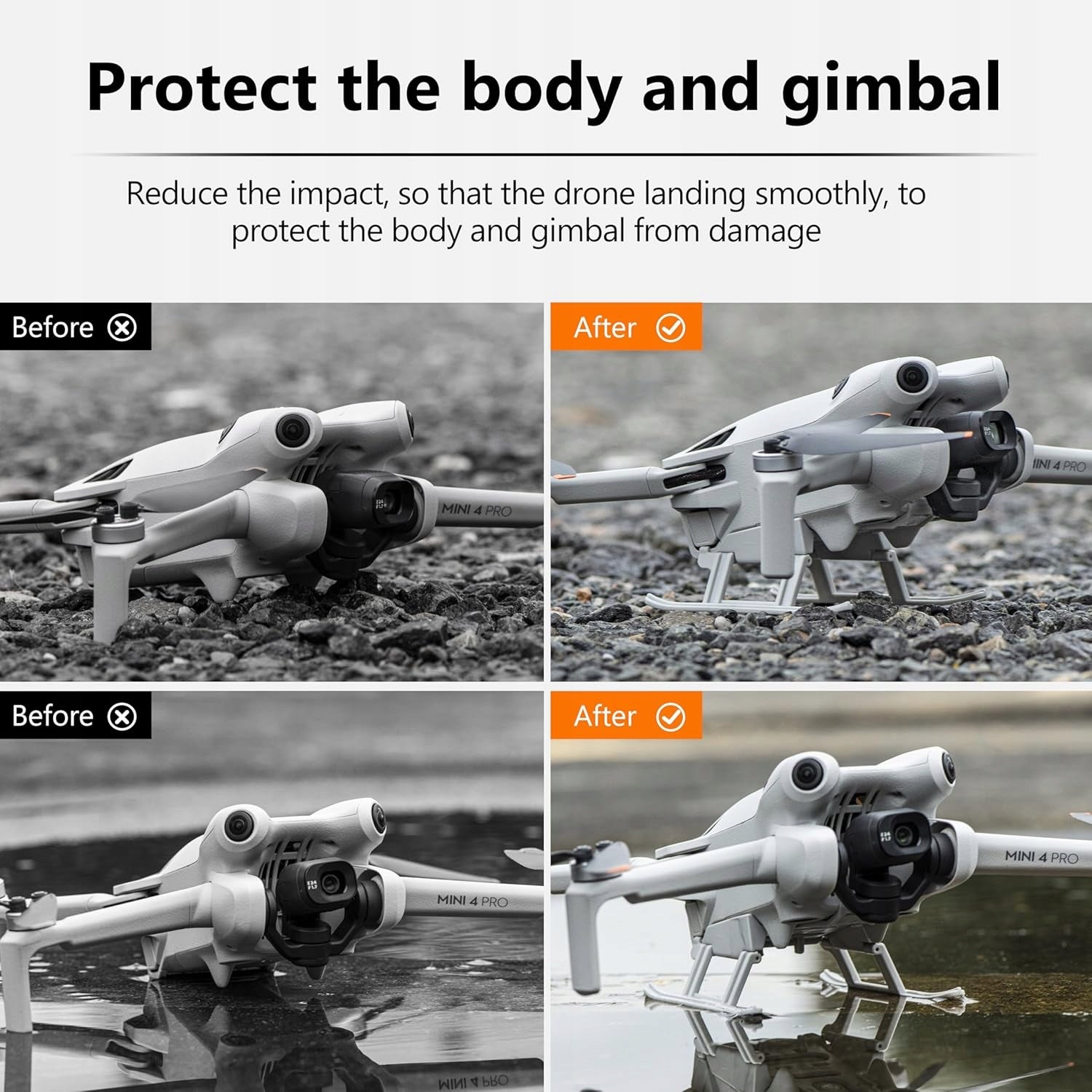 Folding booster chassis for DJI Mini 4 Pro STARTRC Brand STARTRC