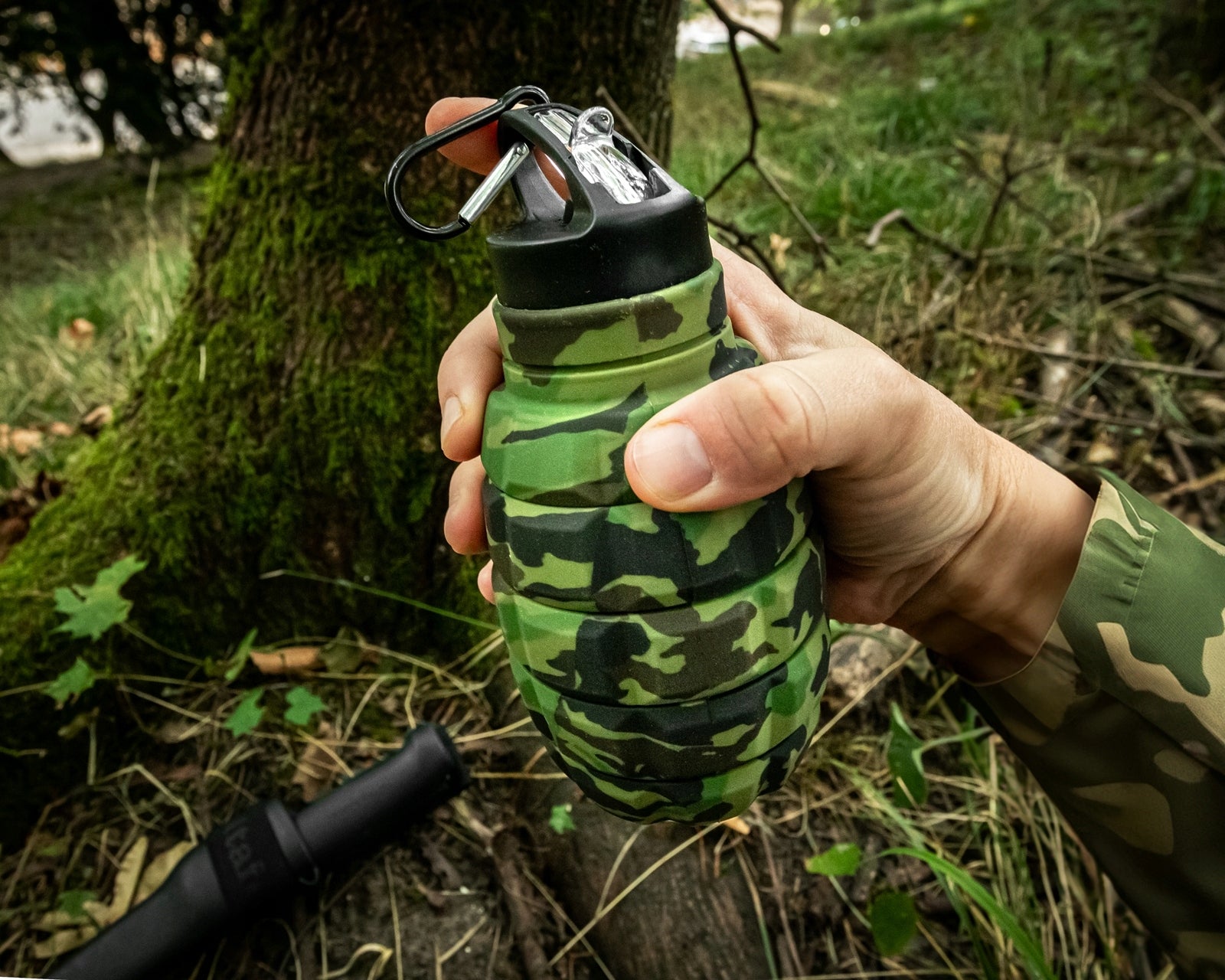 Folding bottle GRANAT water bottle 580 ml gadget military camouflage holder Volume 580 ml