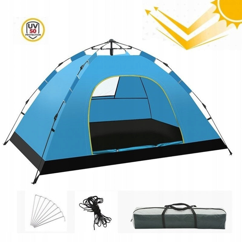 Folding camping tent 2-3 persons 200x140x115cm BAL12N Frame material fiberglass