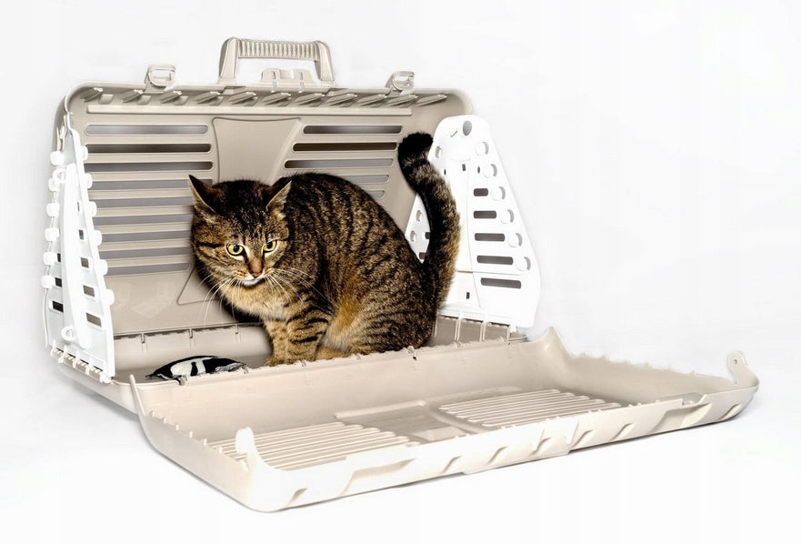Folding cat/dog transporter up to 10 kg – 50×40×42 cm Ventilation TOBY Kind carrier