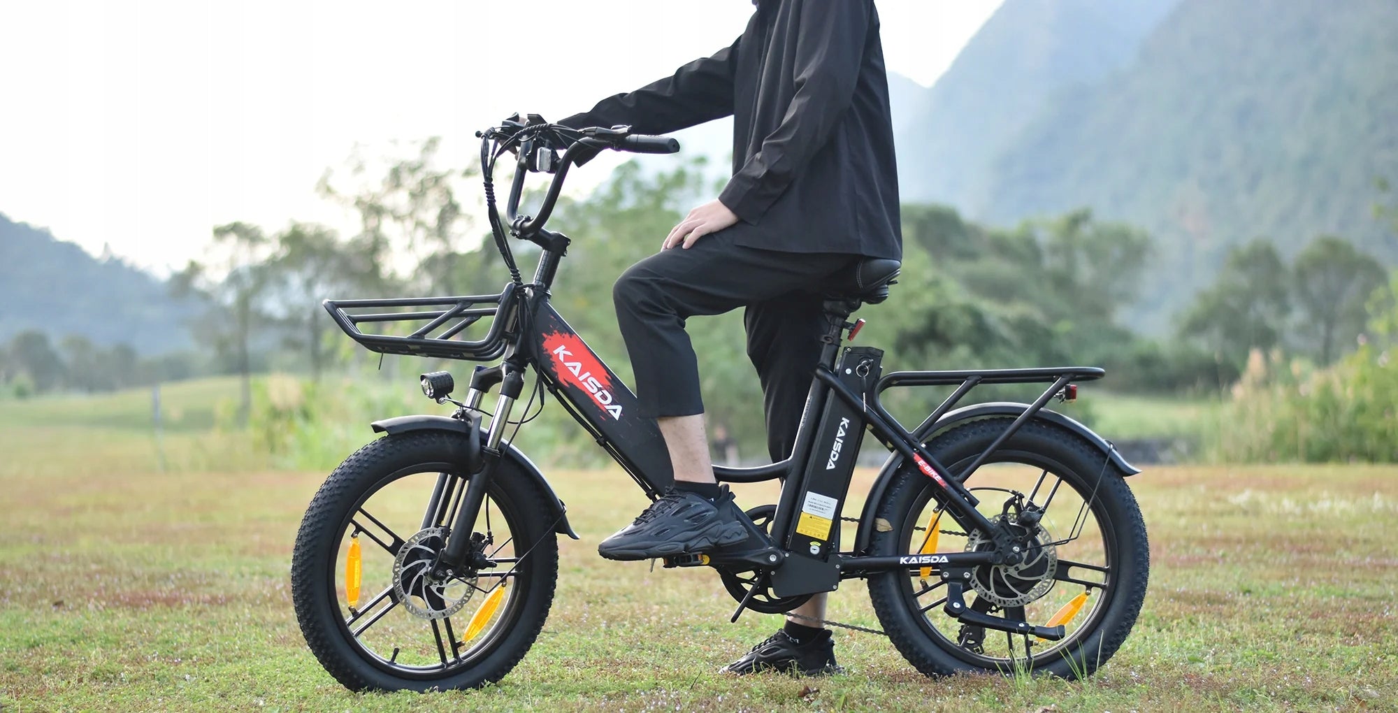 Folding city electric bike Kaisda K201 250W 20.8Ah 25 km/h 120 km Foldability self-assembly, adjustable