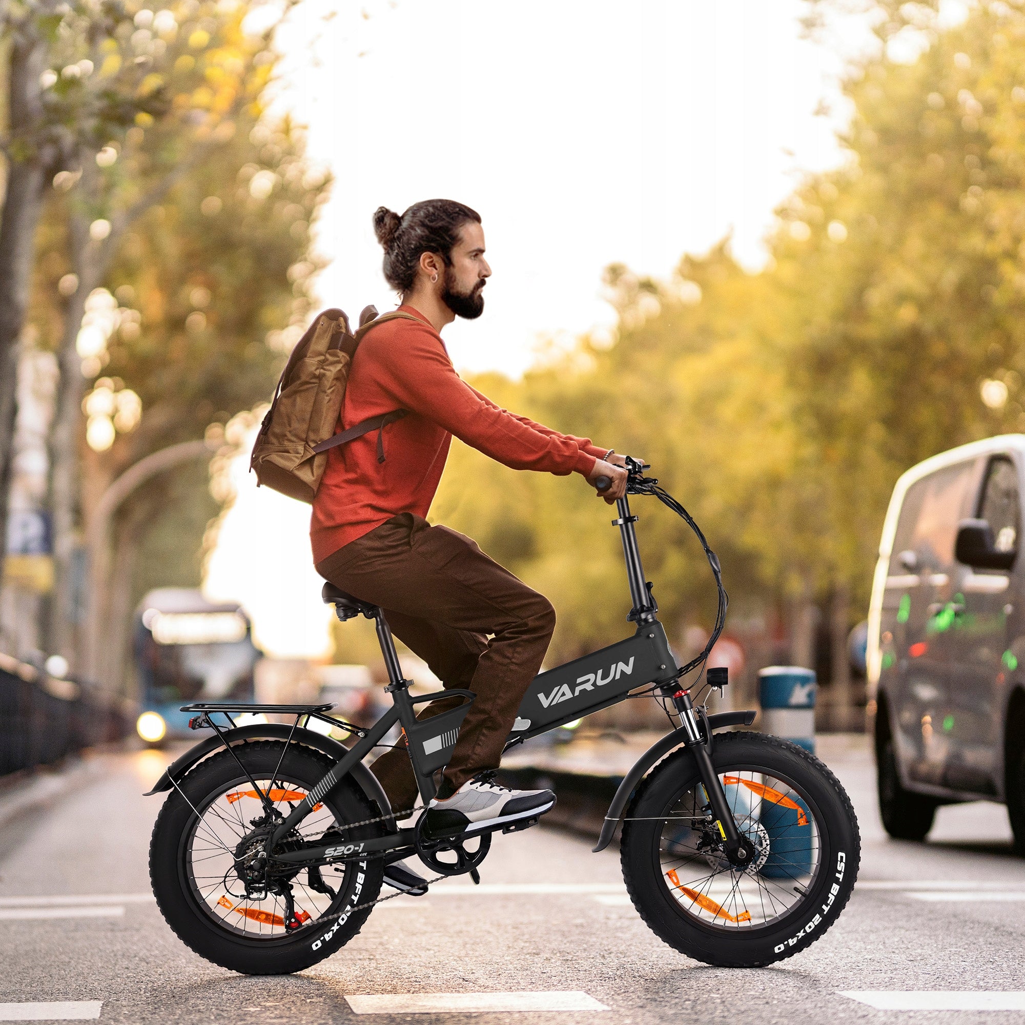 Folding electric bike VARUN 20*4" 48V 13Ah 250W 25km/h 120km Frame size M