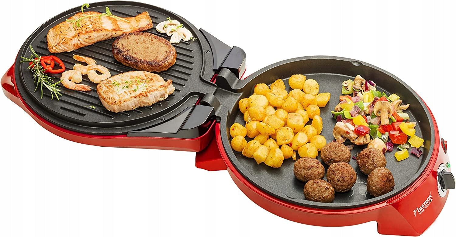 Folding electric grill Bestron APZ400 red 1800 W Power rating 1800 W