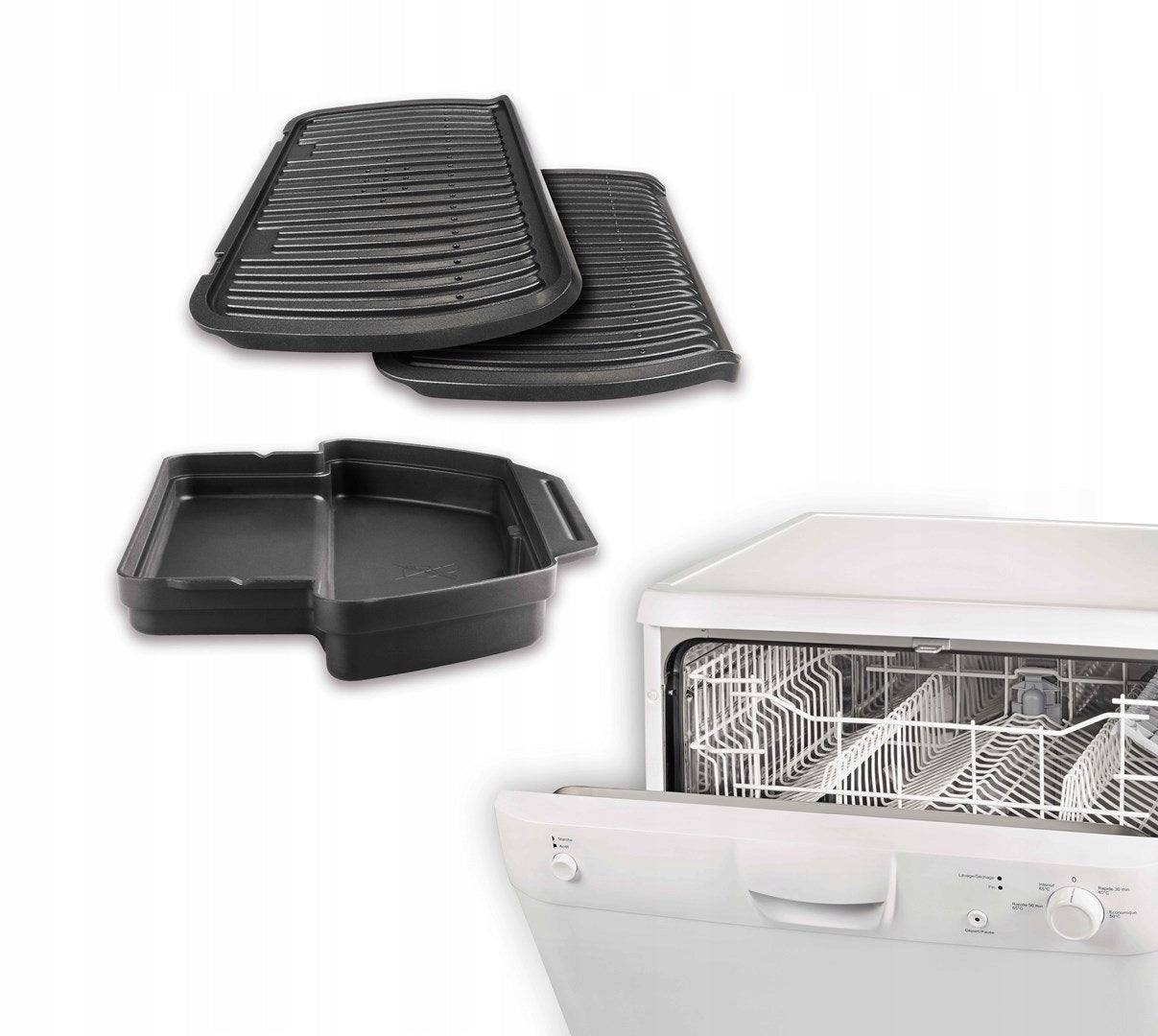Folding electric grill Tefal GC712 Optigrill+ silver/grey 2000 W Temperature control yes