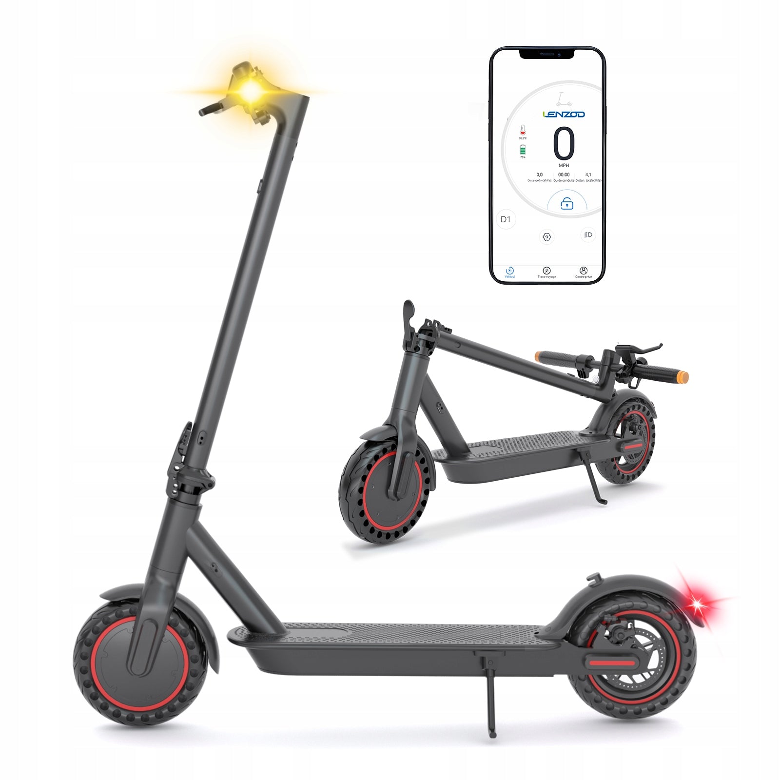 Folding electric scooter 350W indicator Double brakes 20km/h