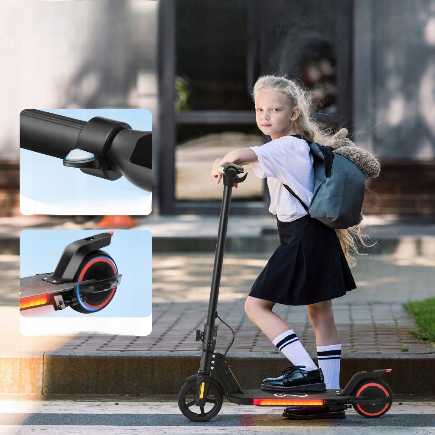Folding electric scooter for children EMOKO 130W 16KM/H 6.5" blue Engine power 160 W