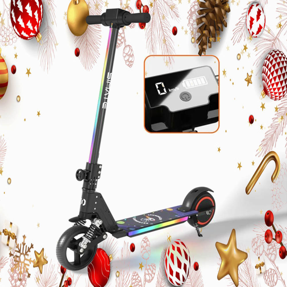 Folding electric scooter for children SIMATE S5 130W 14KM/H black Brand SIMATE