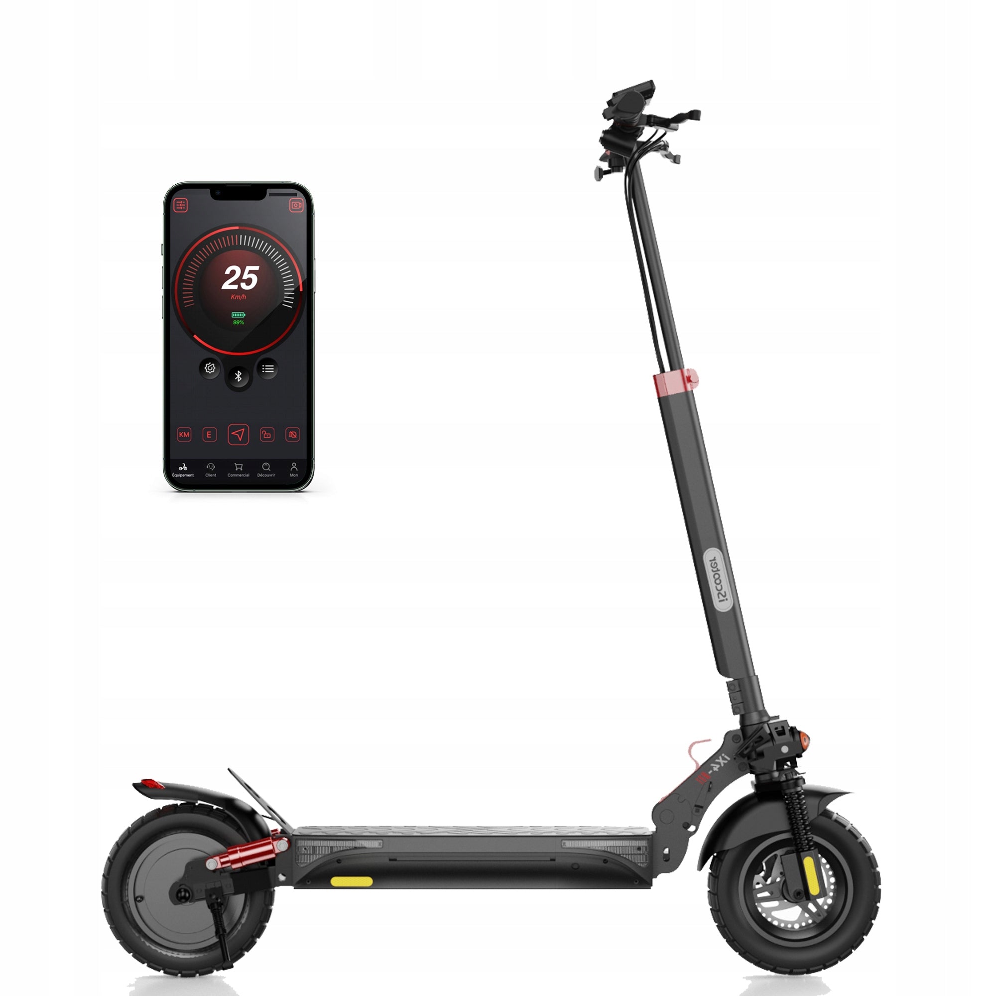 Folding electric vehicle iScooter iX4 800W 48V15Ah 45km/h 40-45km Manufacturer code 730654130524