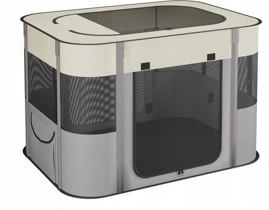 Folding enclosure for puppies 60 x 90 x 68 cm Relaxdays
