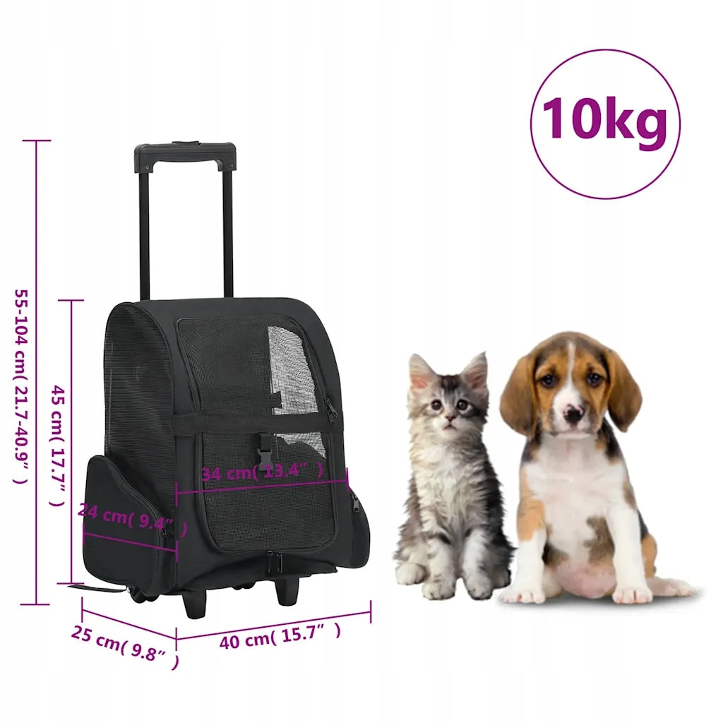 Folding, multifunctional pet stroller, cz Product depth 25 cm