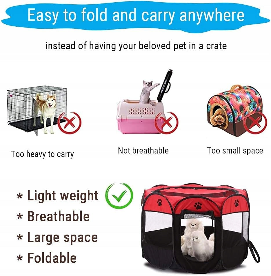 Folding playpen bed cat dog cage 81x81x58 transporter dog house Trade name SKŁADANY PRZENOŚNY PODRÓŻNY DLA PSA KOTA KRÓLIKA
