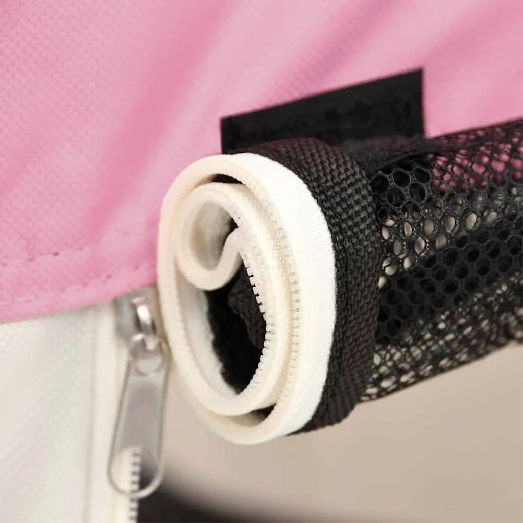 Folding playpen for dog, with bag, pink, 145x145x61 cm Product height 61 cm