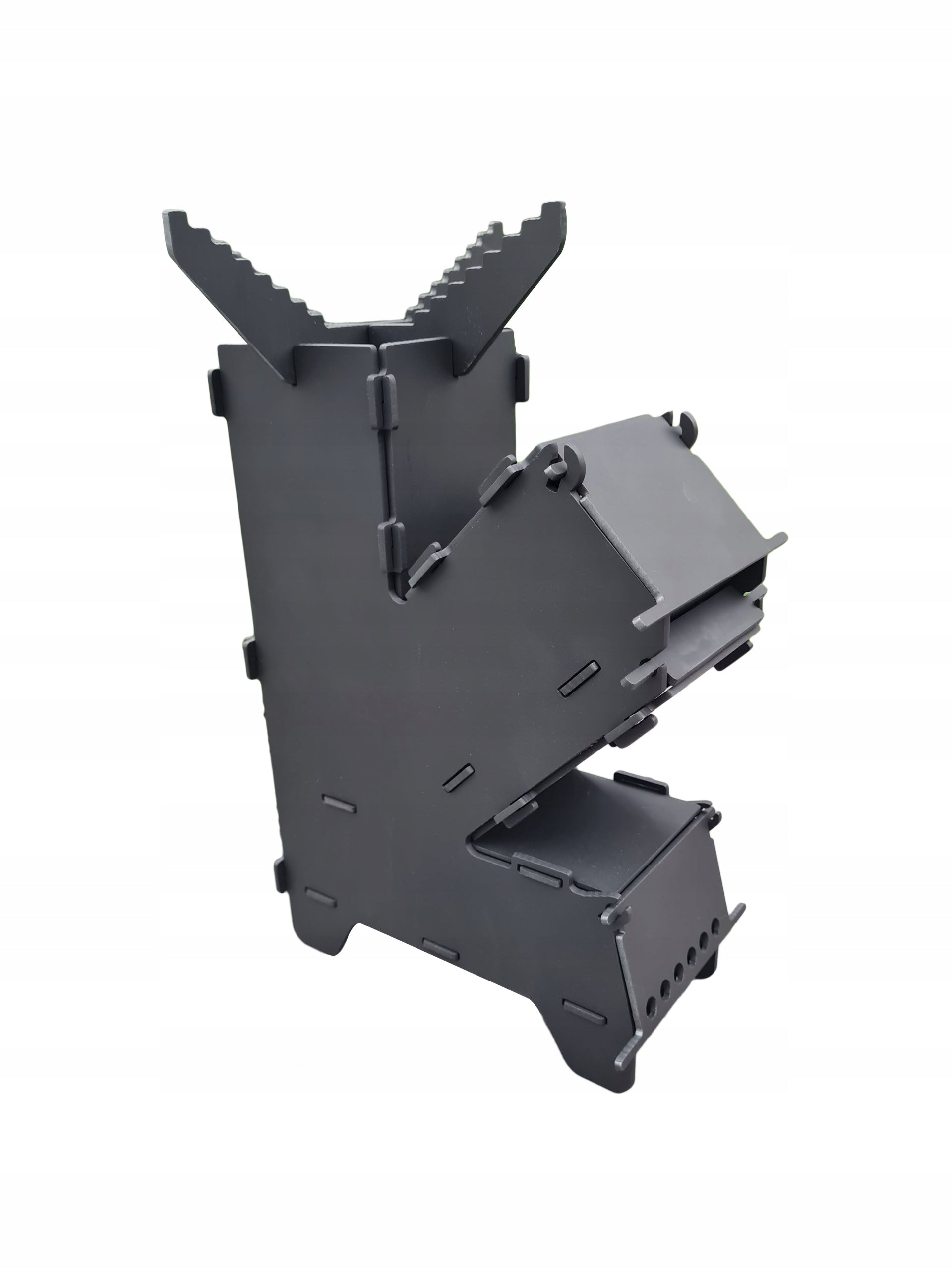 Folding rocket stove, tourist stove, grill.