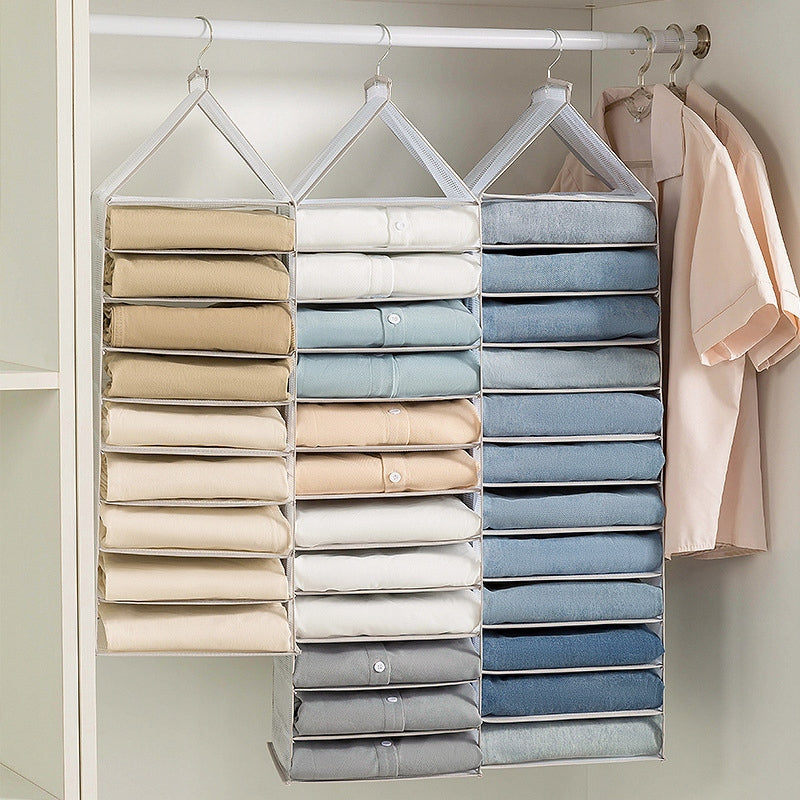 Folding shelf hanging for closet organizer hanging 9 shelves Manufacturer code GR15