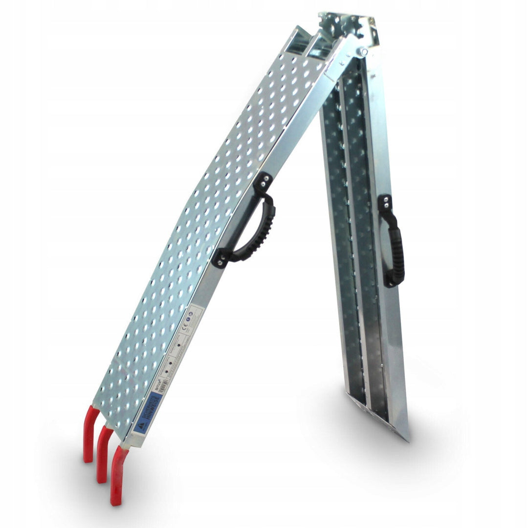 Folding steel ramp 400kg 196cm