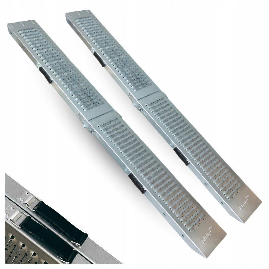 Folding steel ramps 180 cm 400 kg overrun motorcycle mower quad 2 pieces Manufacturer code 1215906952019495