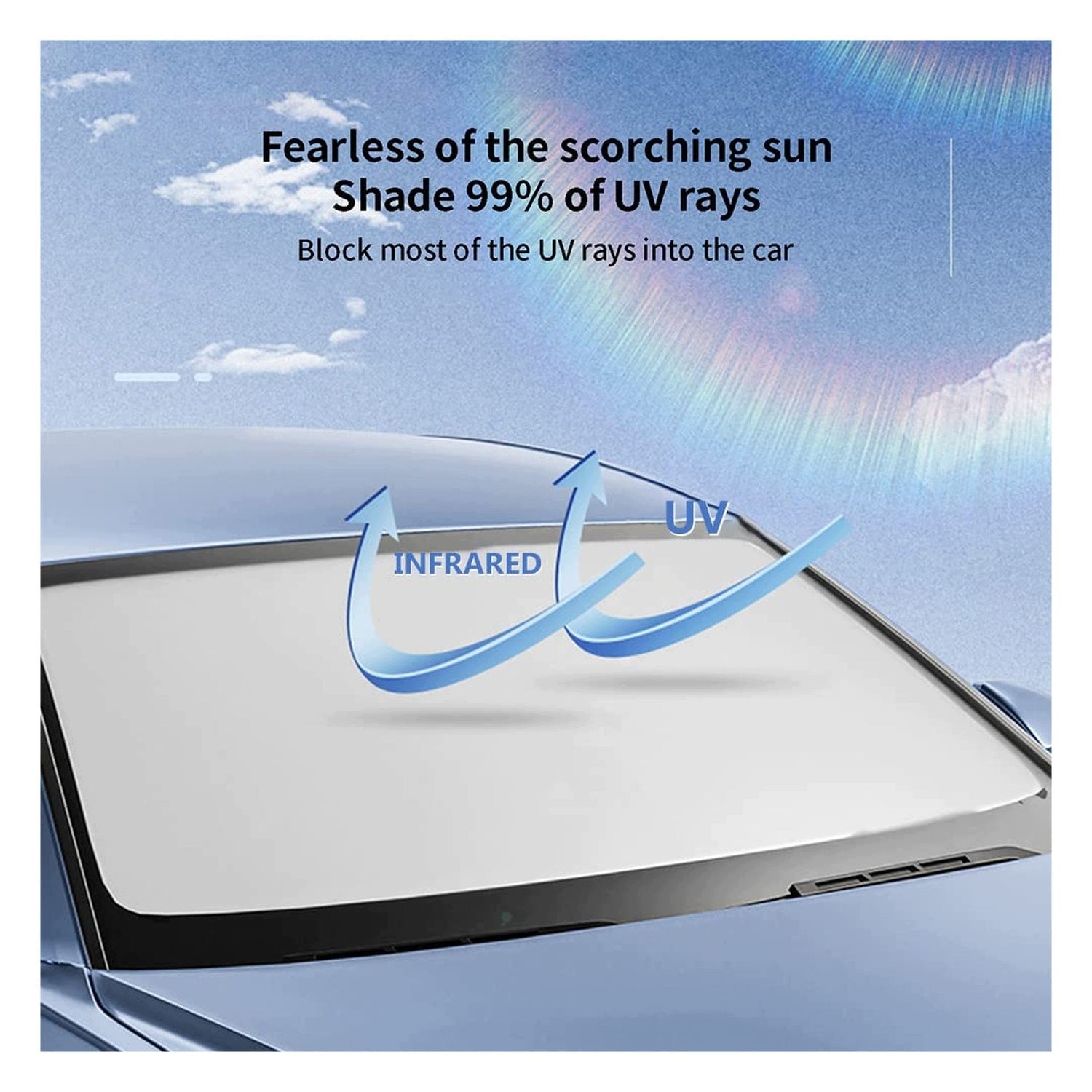 Folding sunscreen for car - UV protection Brand no brand