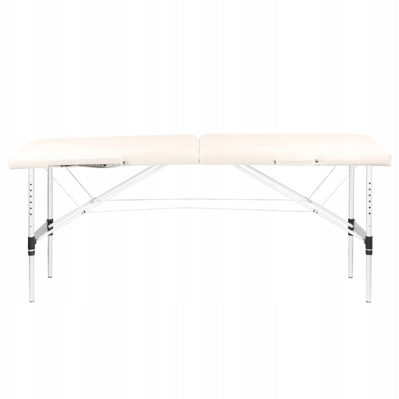 Folding table for massage aluminum comfort Activ Fizjo 2 segment cream Frame material aluminum