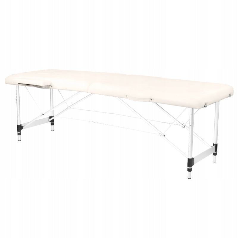 Folding table for massage aluminum comfort Activ Fizjo 2 segment cream