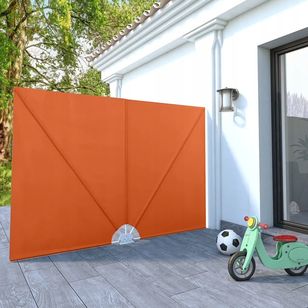 Folding terrace screen, terracotta, 240x160 cm