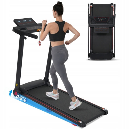 Folding treadmill for home N884P423388B 14km/h120kg3.0KM slope 8% BT USB Manufacturer code N884P423388B Bieżnia składana do domu