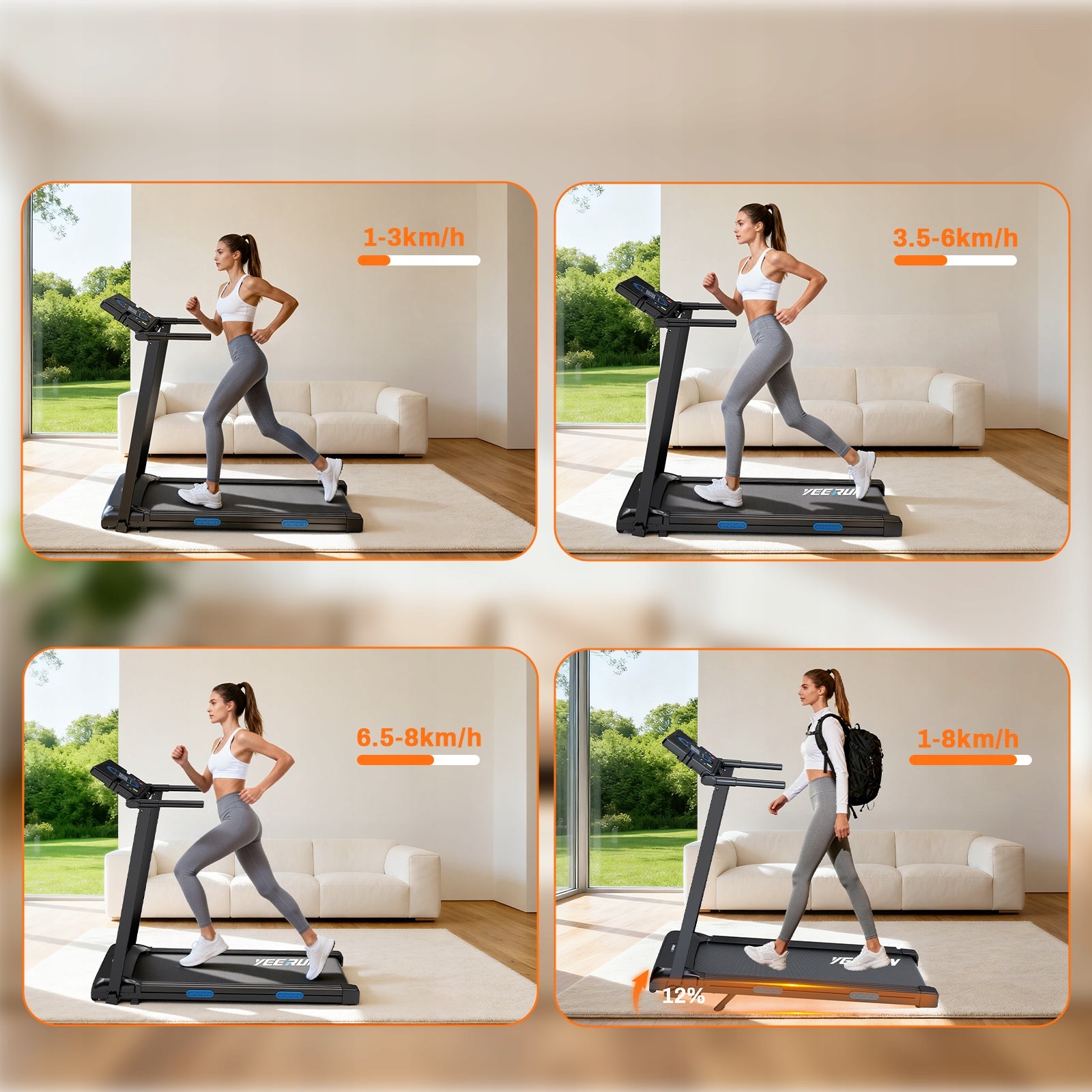 Folding treadmill for home use Model other