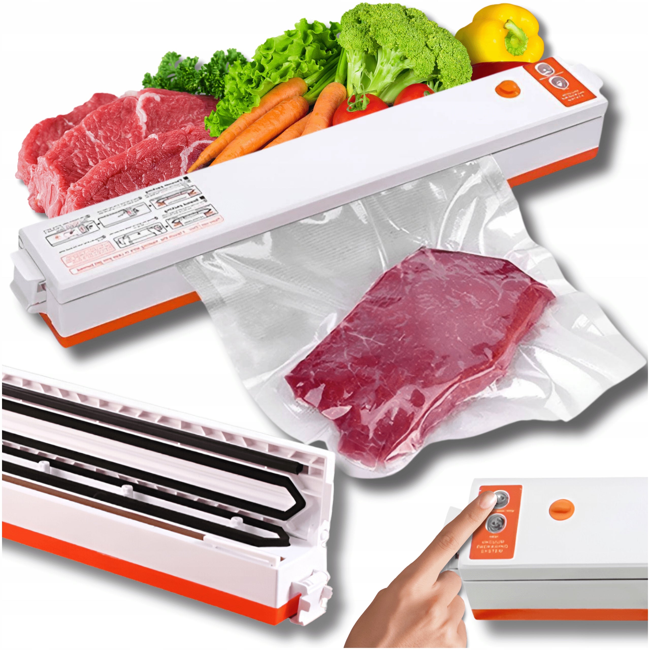 Food Grade Vacuum Welding Machine Foil Bags Packing Machine Strong + 10 Bags
