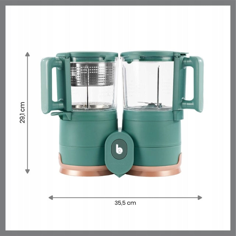 Food Processor Babymoov Nutribaby Glass 500 W green Outlet Brand Babymoov